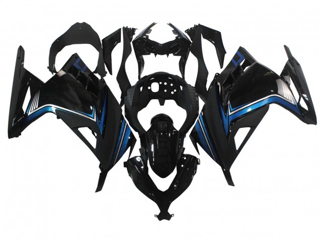 Carenados Moto Kawasaki EX300 2013-2017 - Negro Brillante Azul