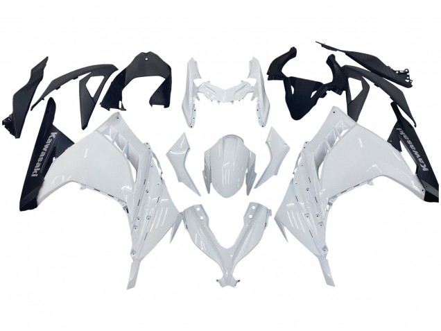 Carenados Moto Kawasaki EX300 2013-2024 - Blanco Negro