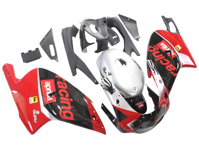 Carenados Moto Aprilia RS125 2000-2005 - Rojo Negro Plata Carrera