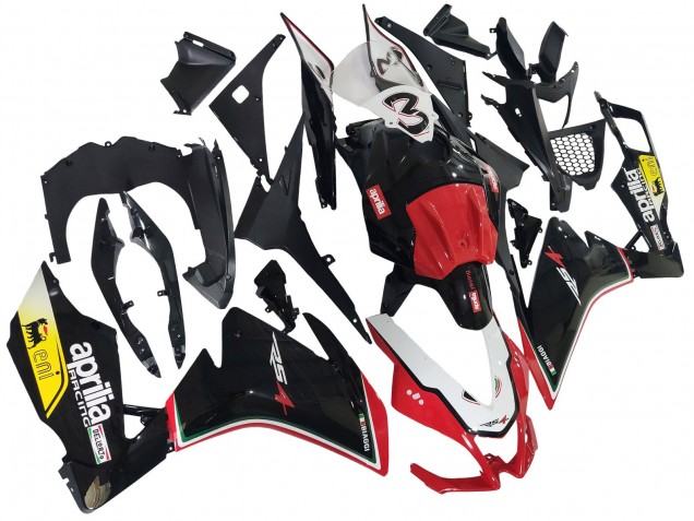 Carenados Moto Aprilia RS4 50 125 2012-2018 - Blanco Rojo Amarillo Negro Brillante
