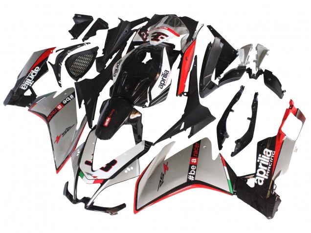 Carenados Moto Aprilia RS4 50 125 2012-2018 - Plata Rojo Negro Brillante