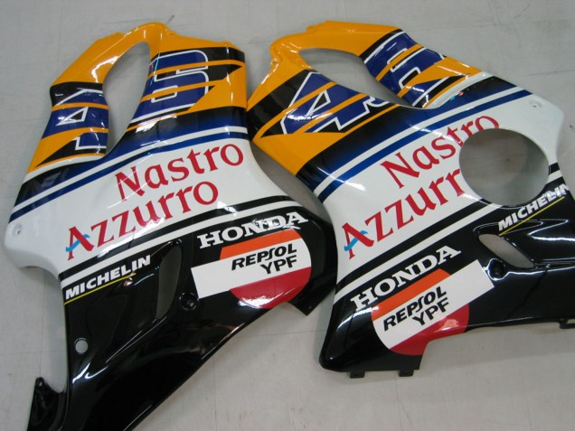 Carenados Moto Honda CBR600 F4i 2004-2007 - Amarillo Azul Blanco Negro Nastro Azzurro
