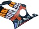 Carenados Moto Honda CBR600 F4i 2004-2007 - Negro Mate Naranja Rossi