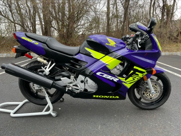 Carenados Moto Honda CBR600 F3 1995-1996 - Azul Neon Amarillo