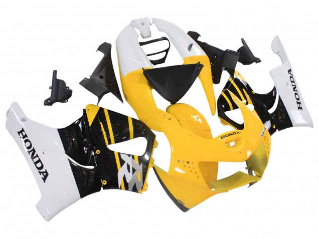 Carenados Moto Honda CBR900RR 919 1998-1999 - Blanco Amarillo Negro Brillante