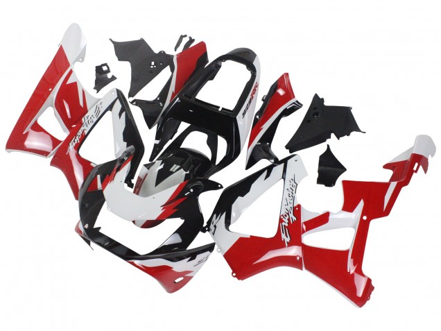 Carenados Moto Honda CBR900RR 929 2000-2001 - Blanco Rojo Negro Brillante Carrera