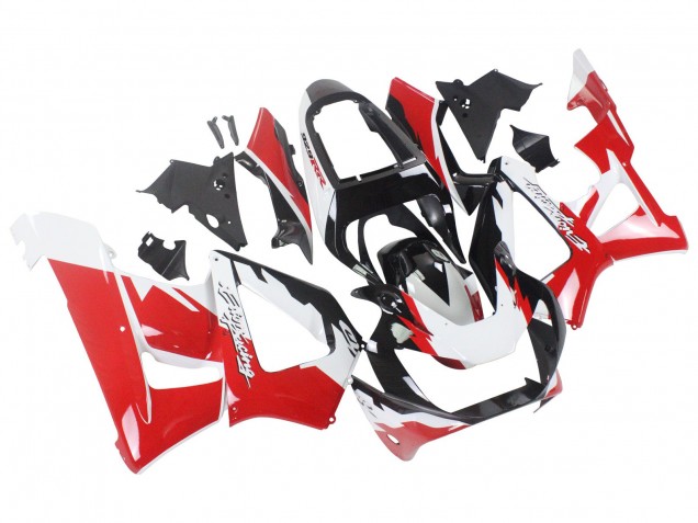 Carenados Moto Honda CBR900RR 929 2000-2001 - Blanco Rojo Negro Brillante Carrera