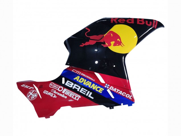 Carenados Moto Ducati 848/1098/1198 2007-2014 - Negro Brillante Amarillo Azul Rojo Bull