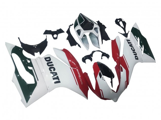 Carenados Moto Ducati Panigale 899 2011-2014 - Blanco Rojo Negro Brillante