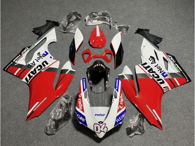 Carenados Moto Ducati Panigale 899/1199 2011-2014 - Blanco Rojo Azul Negro Brillante Flex-Box Valsir 04