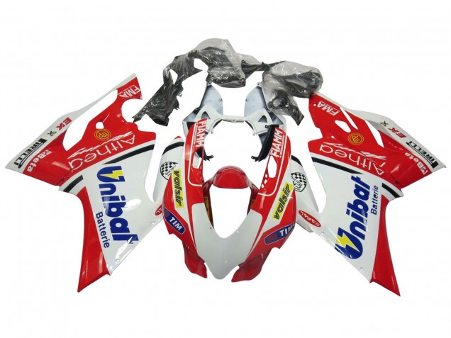 Carenados Moto Ducati Panigale 899/1199 2011-2014 - Blanco Rojo Azul Valsir Fiamm