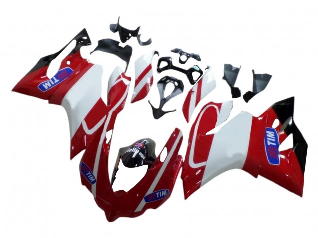 Carenados Moto Ducati 959/1299 2015-2020 - Blanco Rojo Negro Brillante Tim