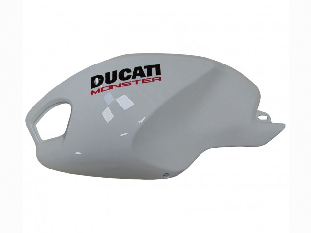 Carenados Moto Ducati Monster 696 796 1100 1100S 2008-2012 - Blanco Rojo Negro Brillante