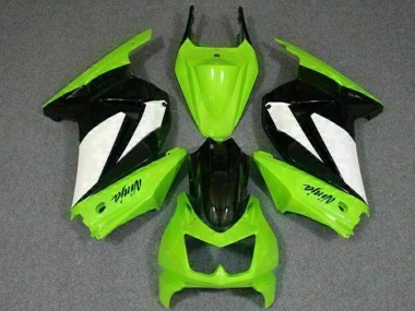 Carenados Moto Kawasaki EX250 2008-2012 - Verde Blanco Negro