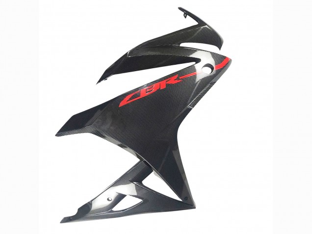 Carenados Moto Honda CBR500R 2016-2018 - Negro FibraCarbono Rojo