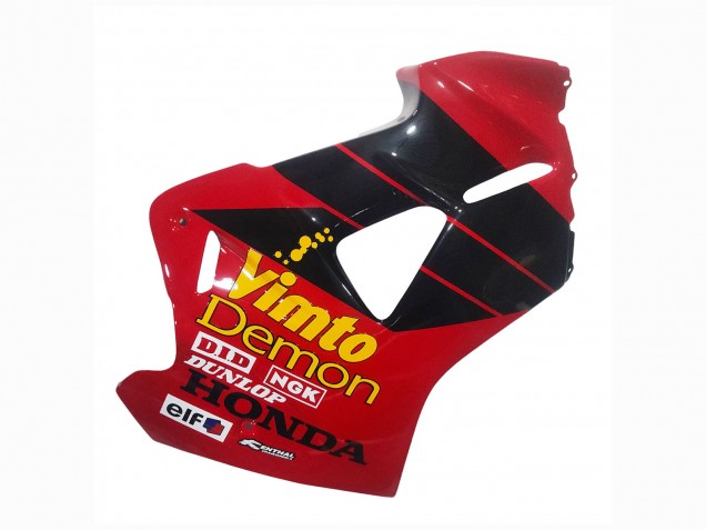 Carenados Moto Honda VFR 800 1998-2001 - Rojo Blanco Negro Brillante Vimto