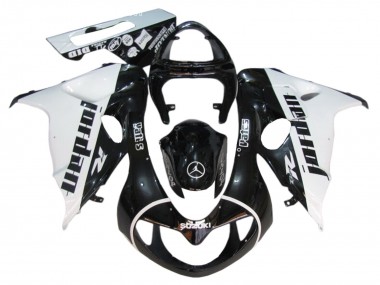 Carenados Moto Suzuki TL1000R 1998-2003 - Negro Brillante Blanco Jordan