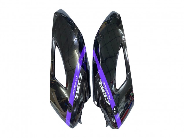 Carenados Moto Honda CBR1000RR 2004-2005 - Negro Brillante Púrpura Raya