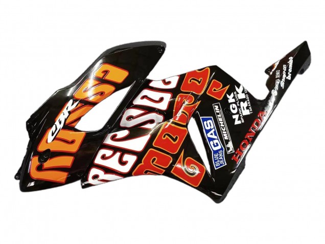 Carenados Moto Honda CBR1000RR 2004-2005 - Amarillo Naranja Negro Brillante Repsol Rossi 46