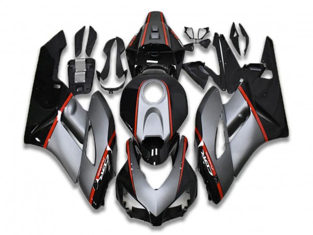 Carenados Moto Honda CBR1000RR 2004-2005 - Gris Rojo Negro Brillante