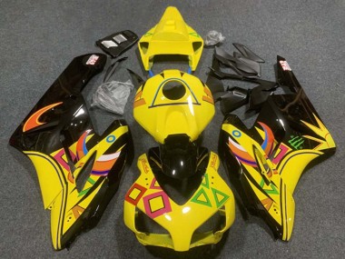 Carenados Moto Honda CBR1000RR 2004-2005 - Amarillo Negro Brillante Naranja