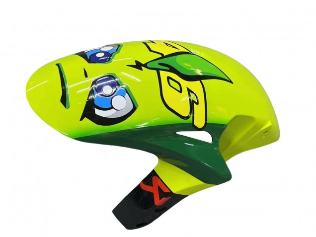 Carenados Moto Honda CBR1000RR 2006-2007 - Azul Fluorescent Verde Negro Brillante Tiburón 46