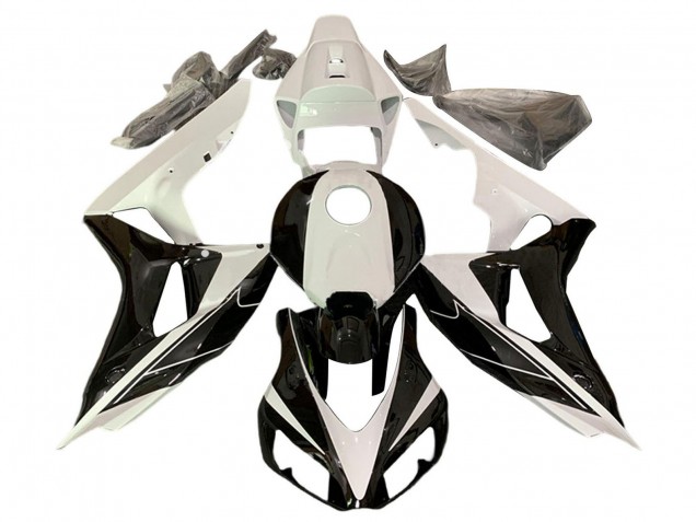 Carenados Moto Honda CBR1000RR 2006-2007 - Blanco Perla Negro Brillante