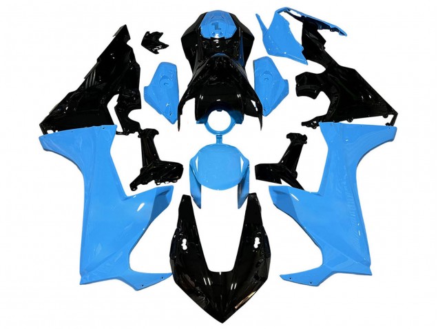Carenados Moto Honda CBR1000RR 2017-2023 - Azul Negro Brillante
