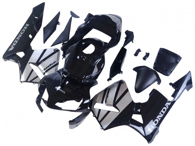 Carenados Moto Honda CBR600RR 2003-2004 - Plata Negro Brillante