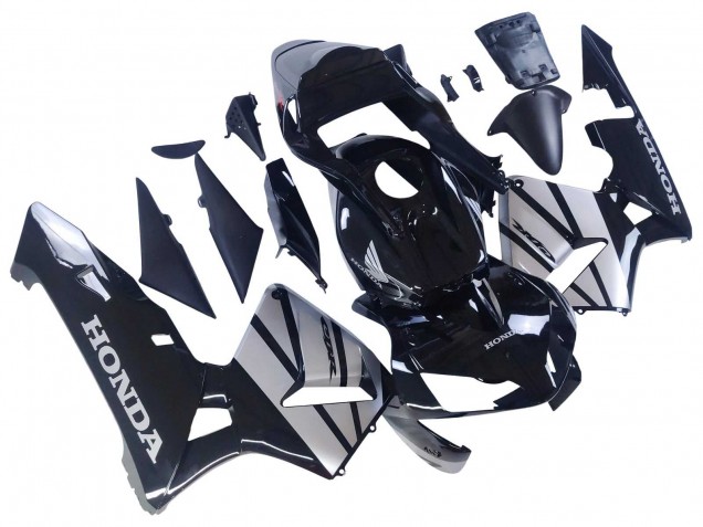 Carenados Moto Honda CBR600RR 2003-2004 - Plata Negro Brillante