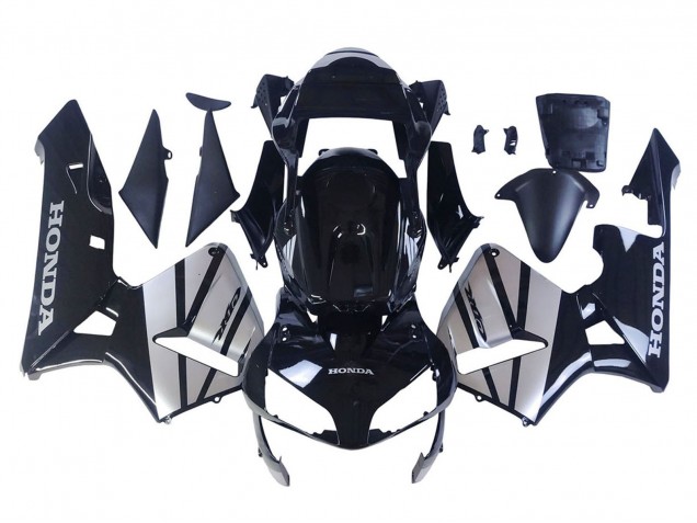 Carenados Moto Honda CBR600RR 2003-2004 - Plata Negro Brillante