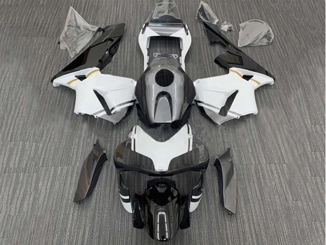 Carenados Moto Honda CBR600RR 2003-2004 - Blanco Negro Brillante Negro Mate