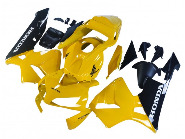 Carenados Moto Honda CBR600RR 2003-2004 - Amarillo Negro Brillante