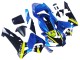 Carenados Moto Honda CBR600RR 2003-2004 - Azul Neon Amarillo Negro Brillante Tiburón