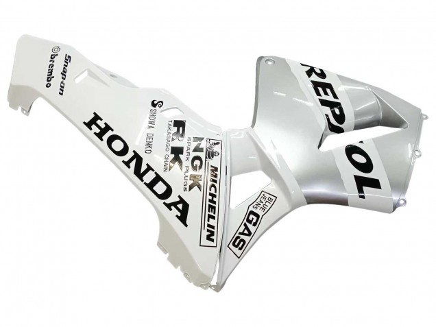 Carenados Moto Honda CBR600RR 2003-2004 - Blanco Plata Negro Repsol