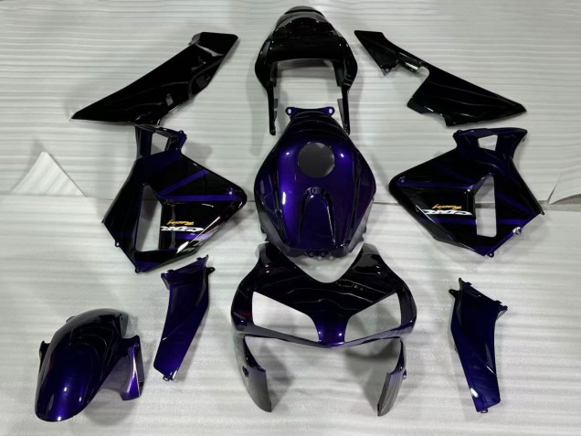 Carenados Moto Honda CBR600RR 2003-2004 - Azul Oscuro Negro Brillante
