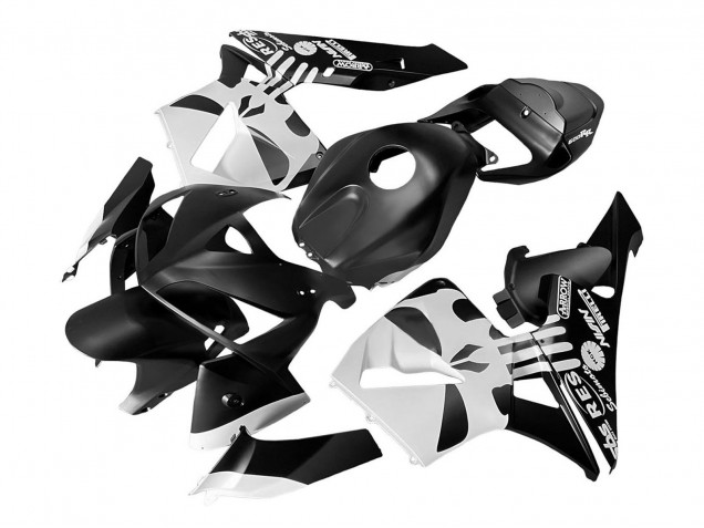 Carenado Moto Honda CBR600RR 2005-2006 - Negro Blanco