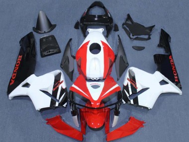 Carenados Moto Honda CBR600RR 2005-2006 - Rojo Blanco Negro