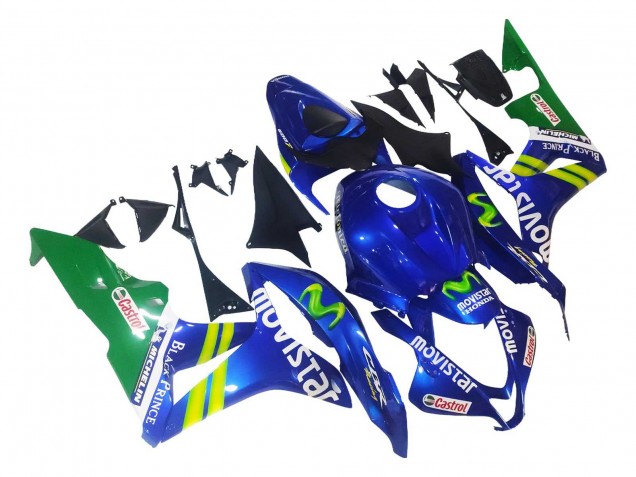 Carenados Moto Honda CBR600RR 2007-2008 - Azul Verde MoviStar Castrol