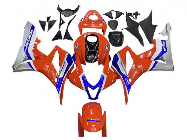 Carenados Moto Honda CBR600RR 2007-2008 - Plata Azul Rojo HRC