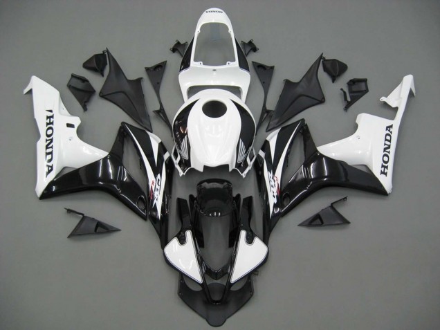 Carenados Moto Honda CBR600RR 2007-2008 - Blanco Negro Carrera