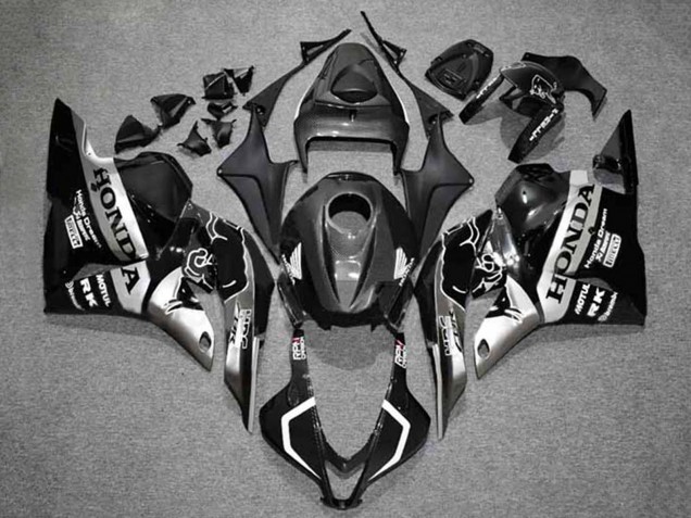 Carenados Moto Honda CBR600RR 2009-2012 - Plata Negro Brillante HRC