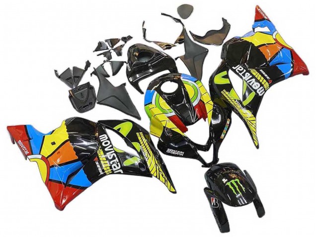 Carenados Moto Honda CBR600RR 2009-2012 - Negro Multicolor MoviStar