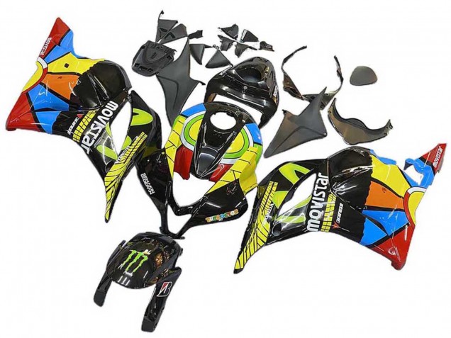 Carenados Moto Honda CBR600RR 2009-2012 - Negro Multicolor MoviStar