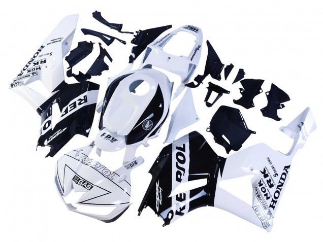 Carenados Moto Honda CBR600RR 2013-2023 - Blanco Negro Brillante Repsol