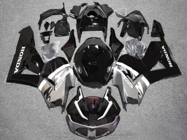 Carenados Moto Honda CBR600RR 2013-2023 - Plata Negro Brillante