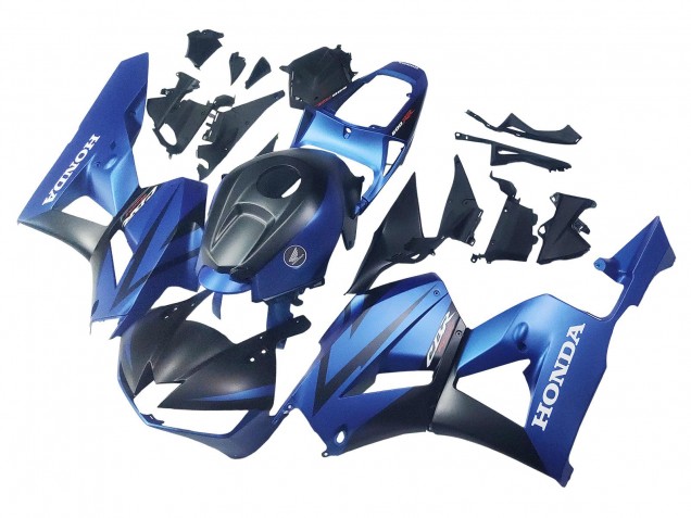 Carenados Moto Honda CBR600RR 2013-2026 - Azul Negro Mate Carrera