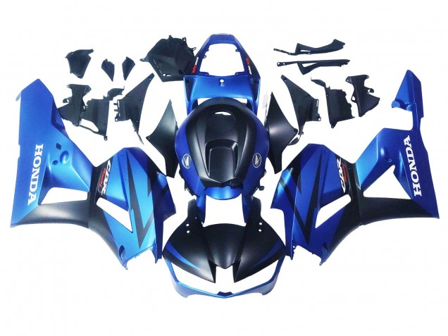 Carenados Moto Honda CBR600RR 2013-2026 - Azul Negro Mate Carrera