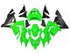 Carenados Moto Kawasaki ZX10R 2004-2005 - Verde Negro Ninja