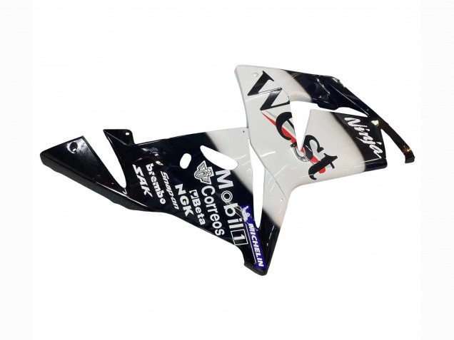 Carenados Moto Kawasaki ZX10R 2004-2005 - Blanco Negro West Ninja